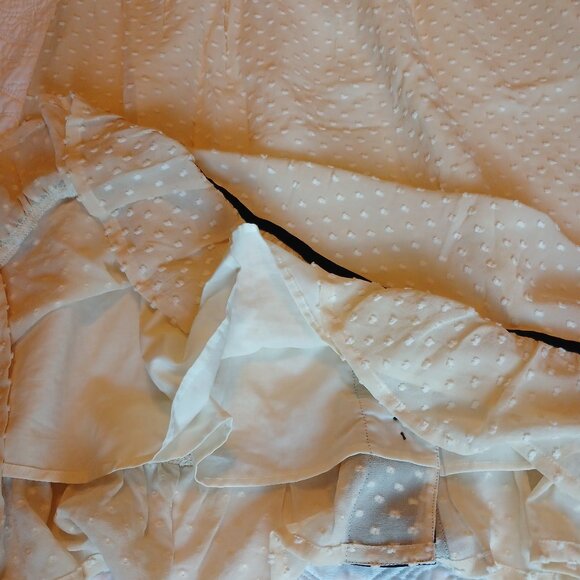 MANOUSH Silk Polka Dot French Girly Button Skirt NWT - Picture 4 of 6